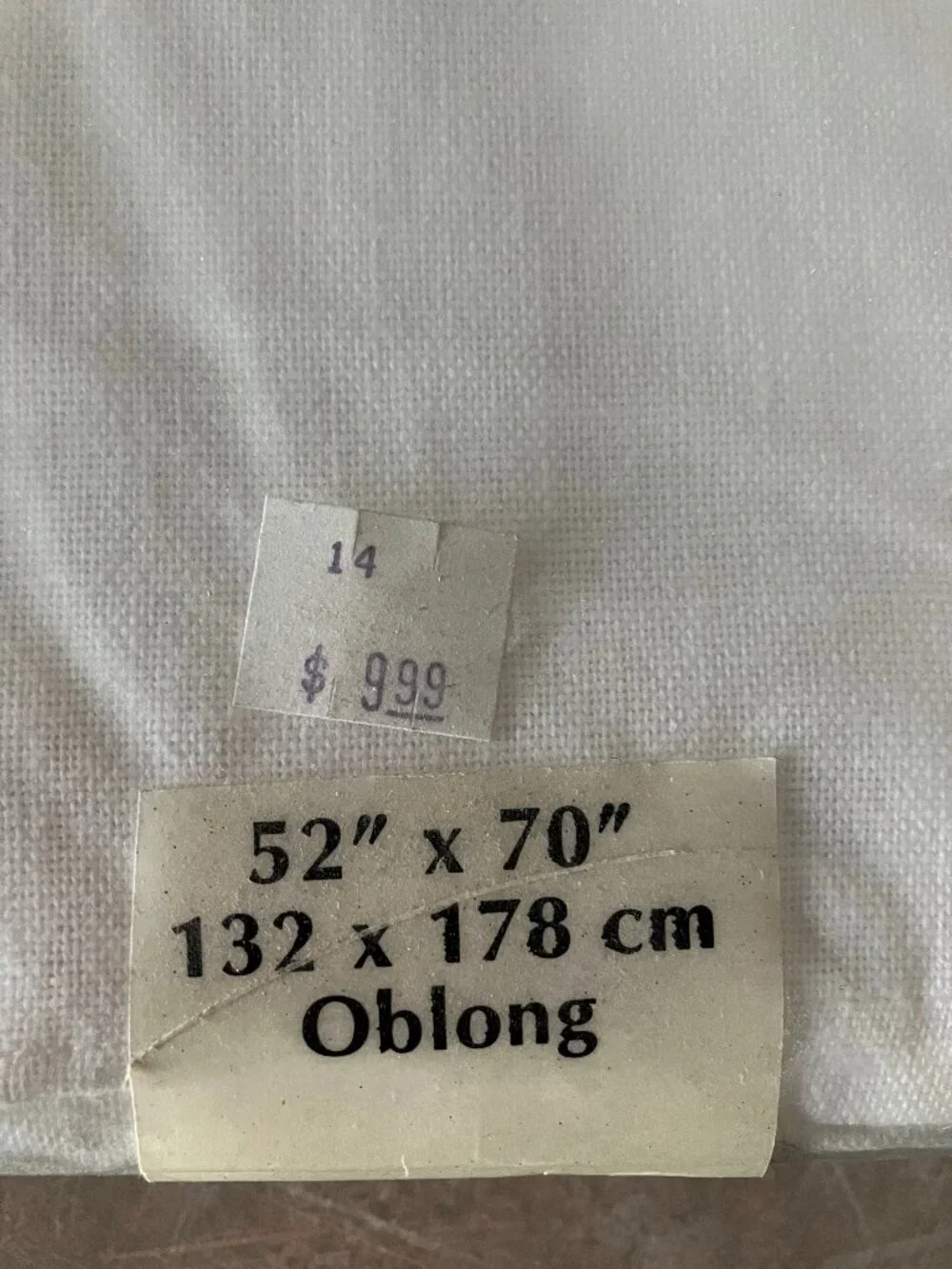 NWT Brasserie White Tablecloth